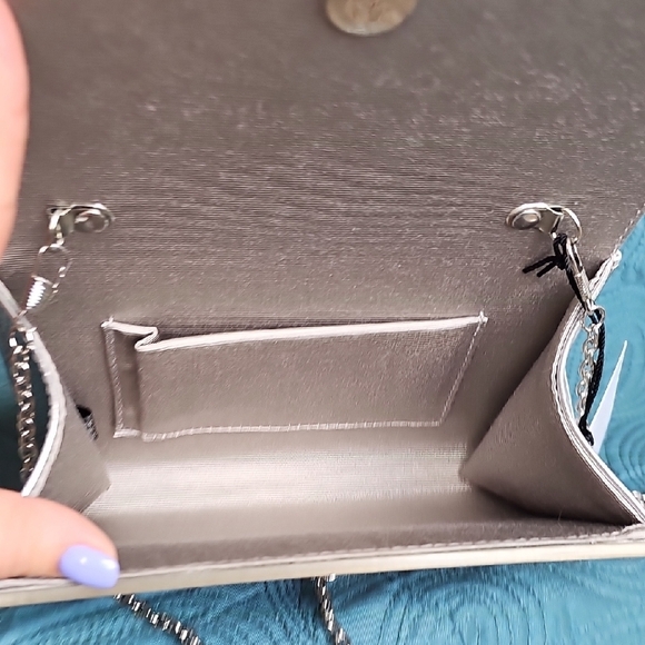 Kurt Geiger Silver and Multicolor Clutch Bag NWT - Picture 5 of 10